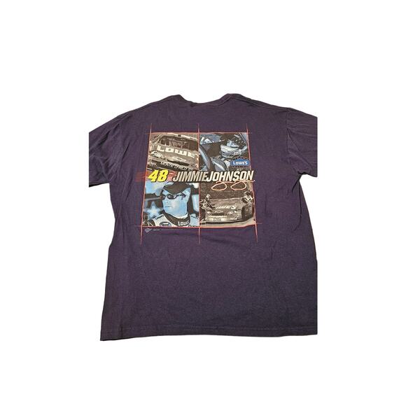 VTG Nascar Winners Circle Jimmie Johnson Lowes Blue Men’s Tee Size large Graphic - Picture 1 of 2